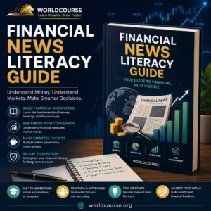 Financial News Literacy Guide ebook cover - understanding money, banking, and investing basics