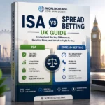ISA vs Spread Betting UK Guide ebook cover - comparing tax-free investing and spread betting